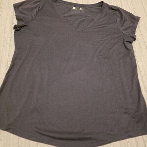 Xersion Charcoal Short Sleeve V-Neck Tee